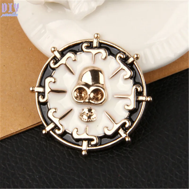 36 стилей Орел военный металлический значок пять звезд флаги Королева Корона Череп Лев Ретро наплечный щит армейские знаки различия булавка На брошь медаль - Цвет: I