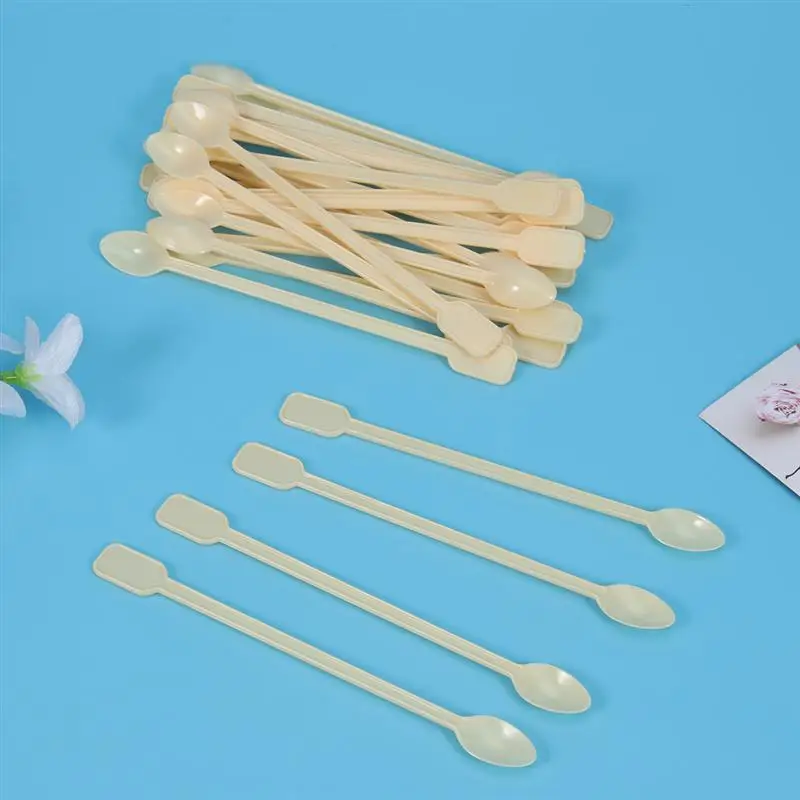 Пластиковые одноразовые кофейные ложки 500 шт. чайные для пищевых продуктов