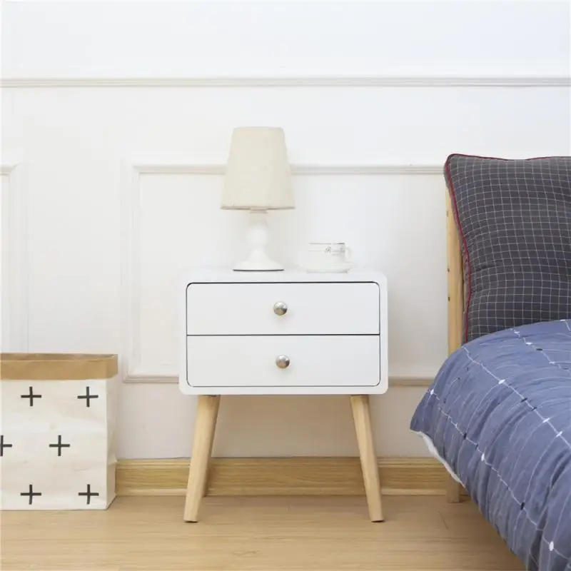 Дома тумбочка Ретро конец таблицы с 2 ящиками для Спальня и Гостиная набор 1 HWC| |