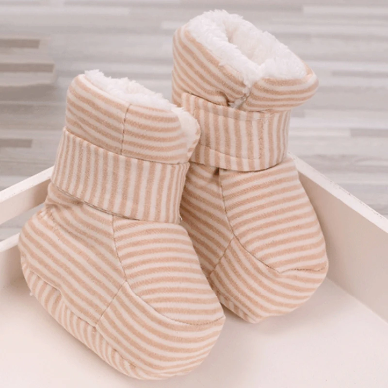 Ботиночки для новорожденных малышей удобные мягкие Нескользящие ботиночки из