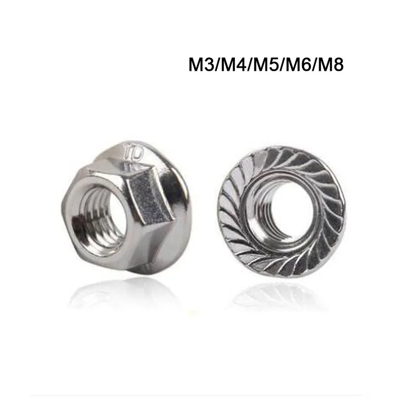 

Контргайка HW015, M3/M4/M5/M6/M8, 20 шт., нержавеющая сталь 304, с блокировкой скольжения