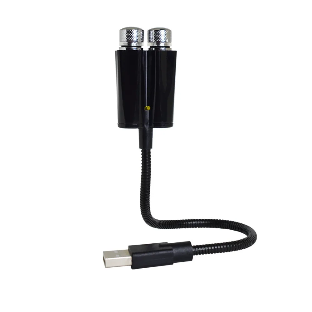 

Интерьер автомобиля с USB, светодиодная лампа для создания атмосферы на крыше, Звездный ночник, проектор света, красный + фиолетовый звезсвет...