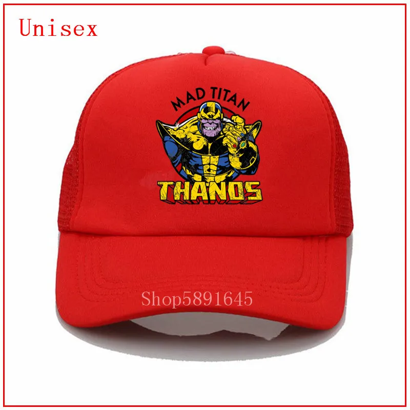 Черные бейсболки Infinity Thanos Mad Titan для мужчин и женщин мужские шляпы дизайнерская