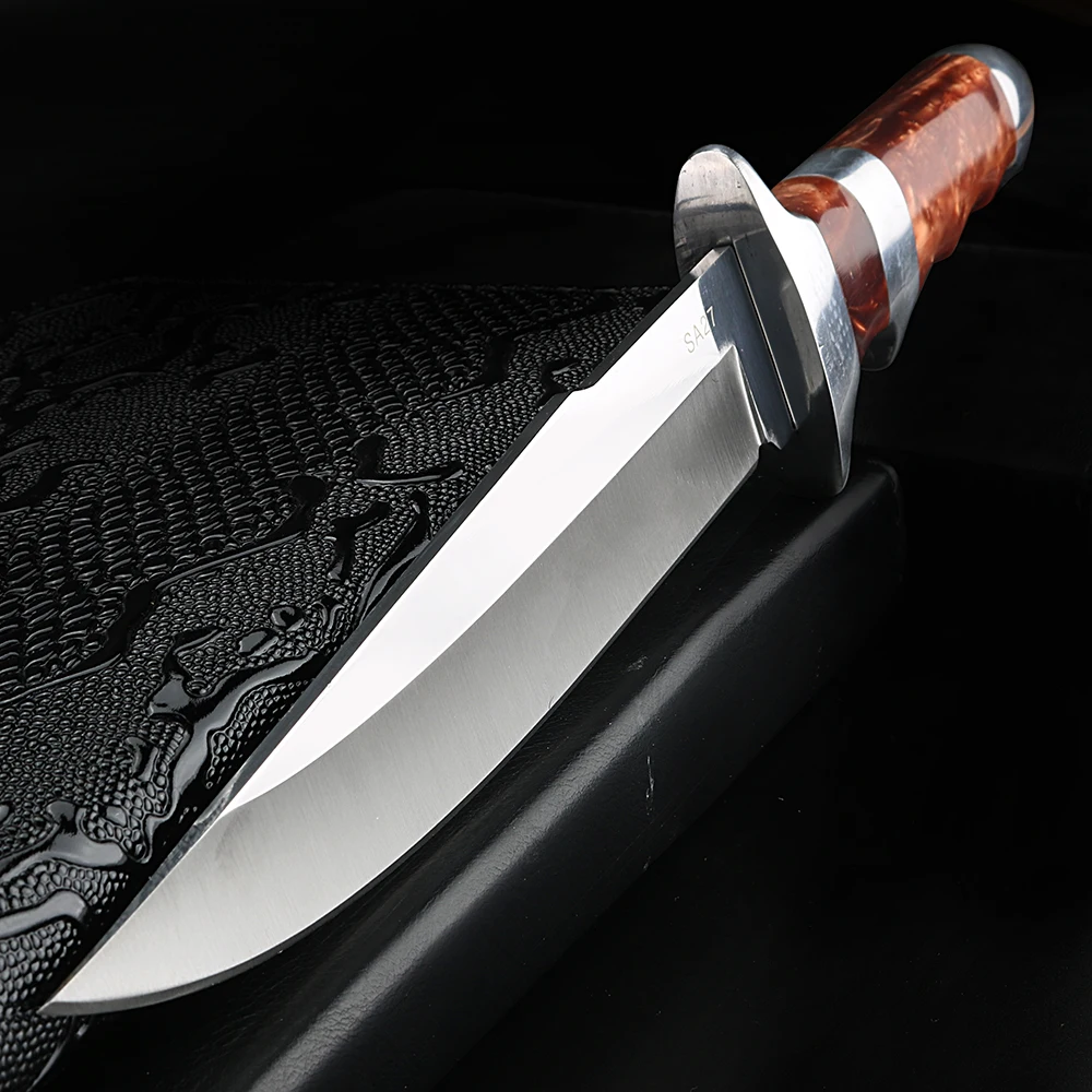 Высокопрочный прямой нож с фиксированным лезвием Портативный для выживания на