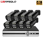 4K IP POE видеорегистраторы Nvr Kit камера безопасности для дома камера видеонаблюдения Dvr система видеонаблюдения камера s Set