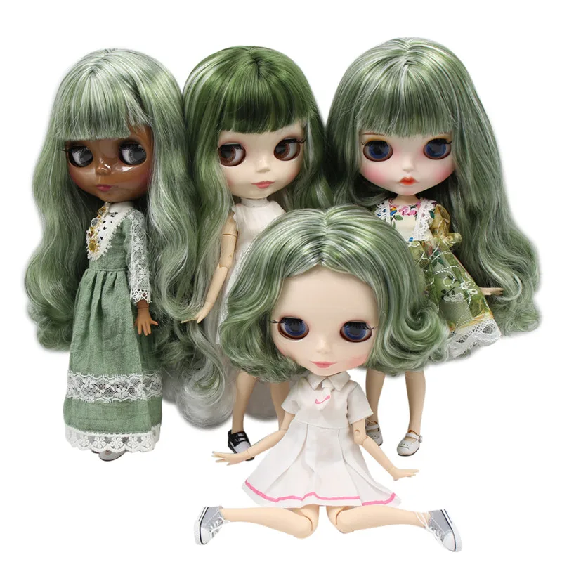 Кукла на заказ ICY DBS Blyth No.BL4299136 зеленая белая с волосами 16 bjd ob24 аниме (art.: 7b06256ae) - 7b06256ae