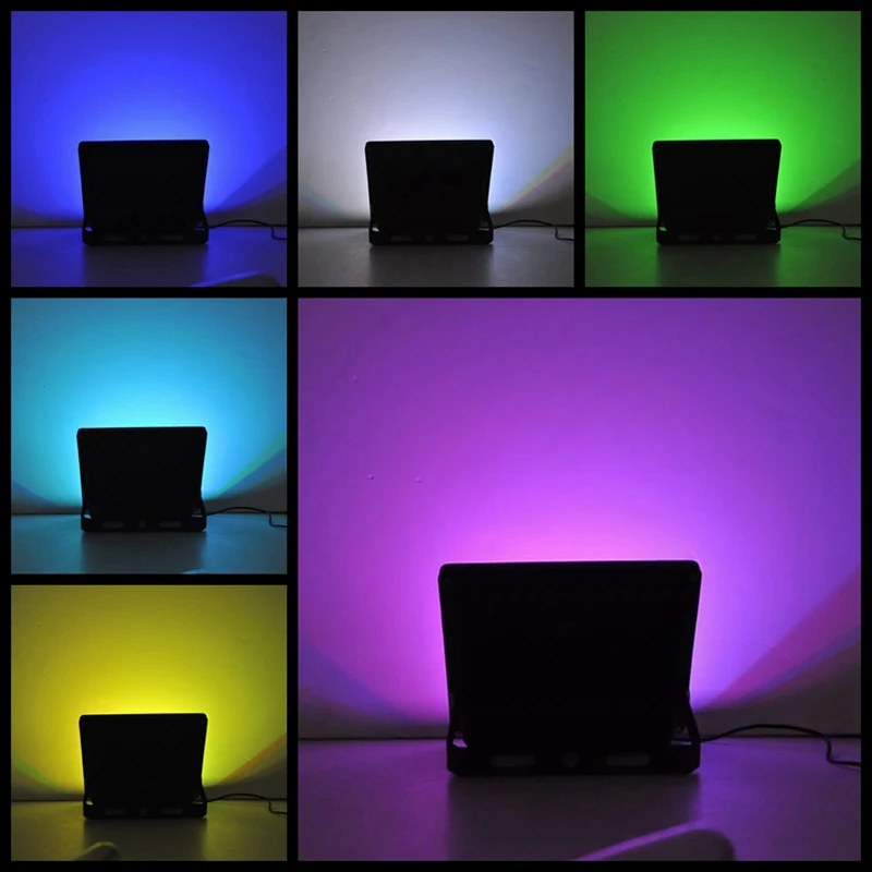 SZYOUMY 50 Вт 100 Солнечный Прожектор s меняющий цвет декоративная RGB лампа наружный