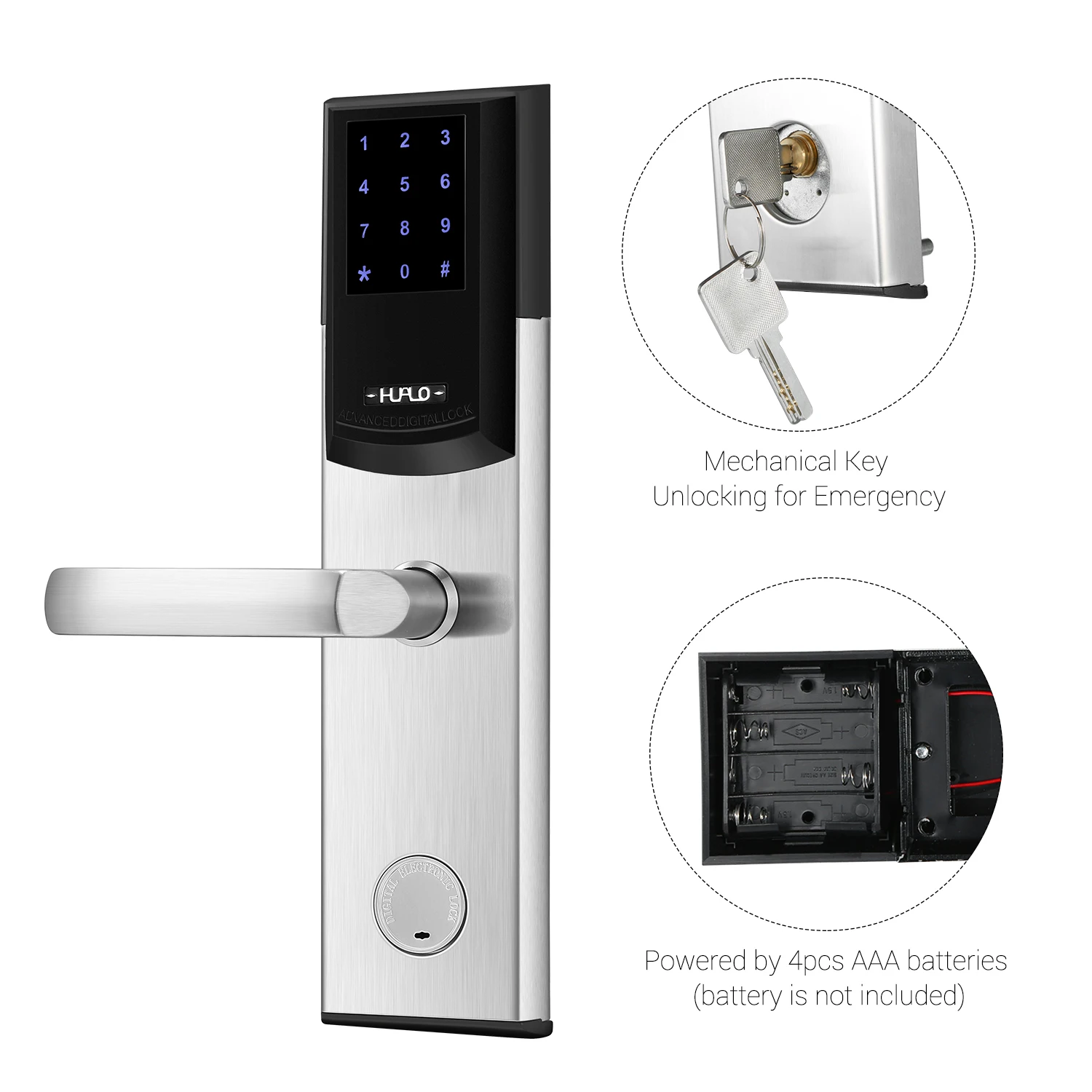 Аварийные механические замки умный дверной замок безопасности три режима