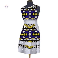 trendy plus size women clothing 2021 sleeveless african print wax clothing knee length women african office clothing 6xl wy3026