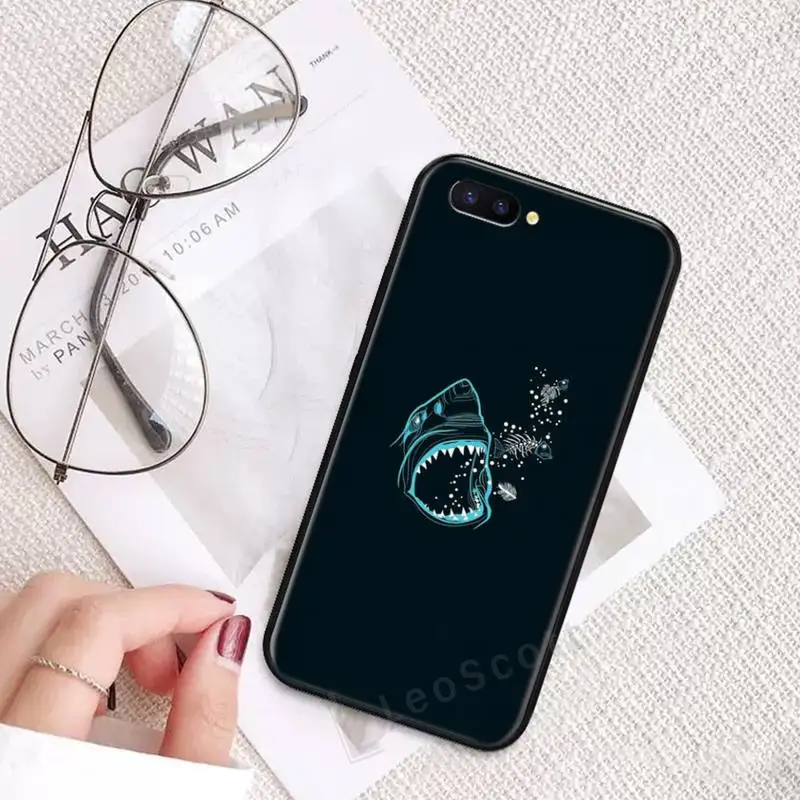 

Ferocious art shark Phone Case For OPPO R9 R11 R15 R17 RENO Realme S PLUS Normal 2z 3 5 C2 pro