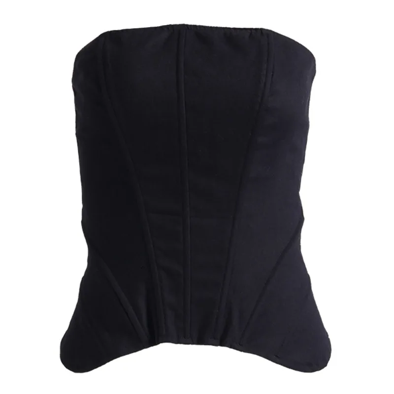 

2021 Strapless Top Women Black Corset Top 2020 Ladies Summer Sexy Top