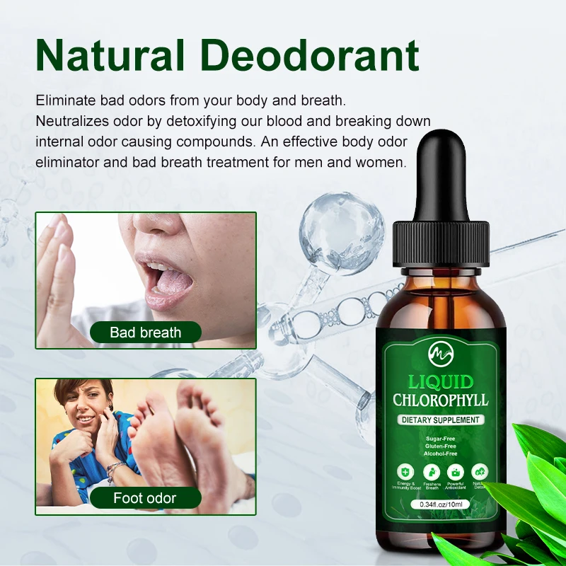 Жидкий хлорофилл капли фотокапли для повышения энергии Очищение действие плохой