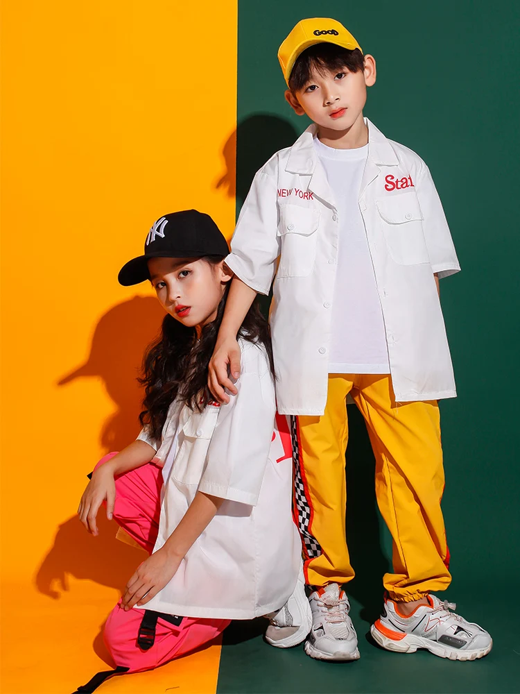 Джаз для мальчиков современные танцевальные костюмы белая футболка штаны бега