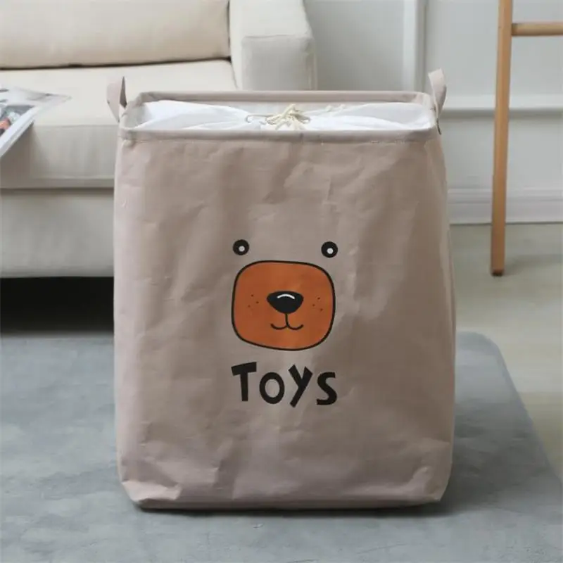 Симпатичная мультяшная корзина для грязного белья детские игрушки складная