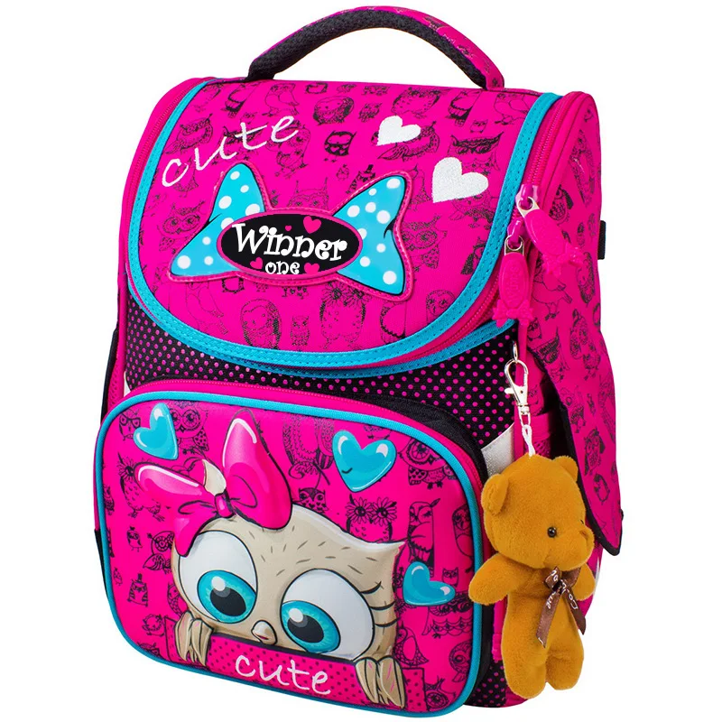 Известный бренд детские школьные сумки для девочек и мальчиков 3D Рисунок совы