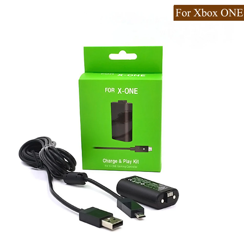 

For Xbox One Wireless Controllers Rechargeable Battery with 2.75m USB Charging Cable For Xbox One Gamepad