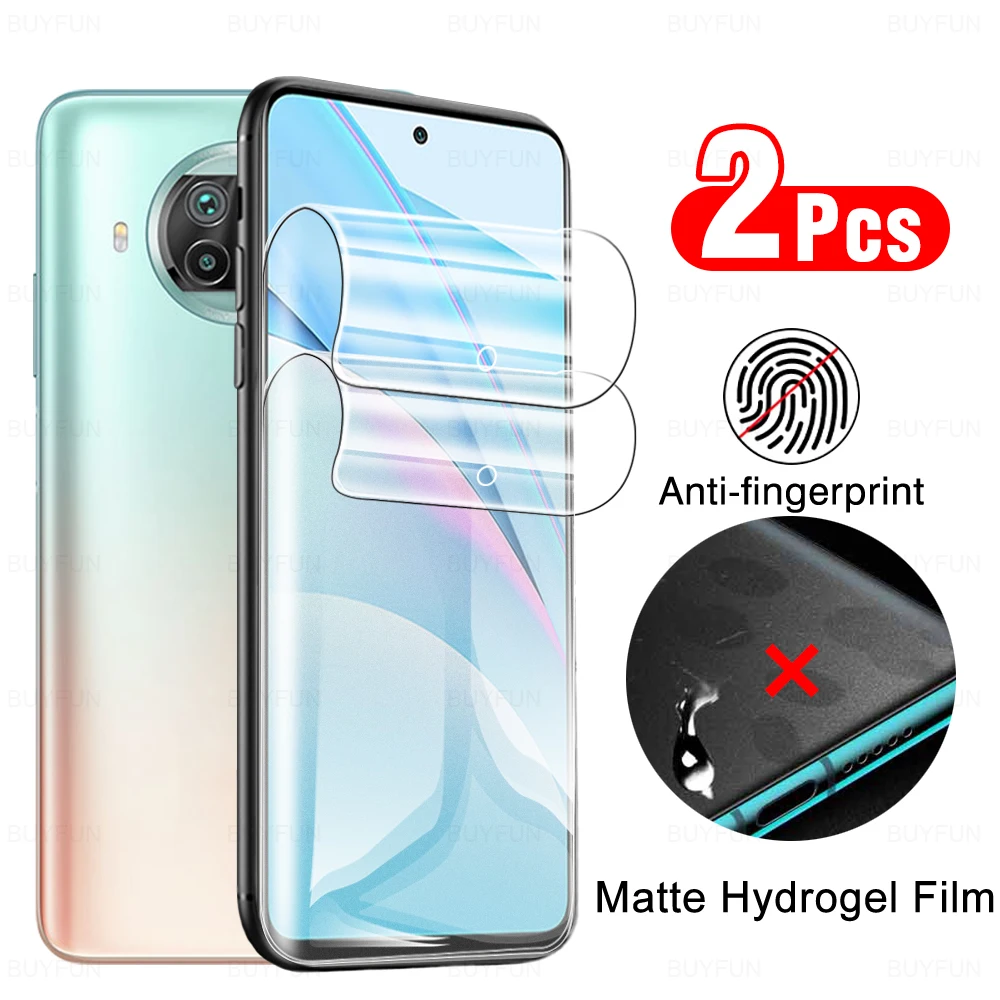 2Pcs Matte Anti-fingerprint Hydrogel Film For Xiaomi Mi 10T Lite 5G Screen Protector Mi10 10 T Mi10t 10tlite No Protective Glass