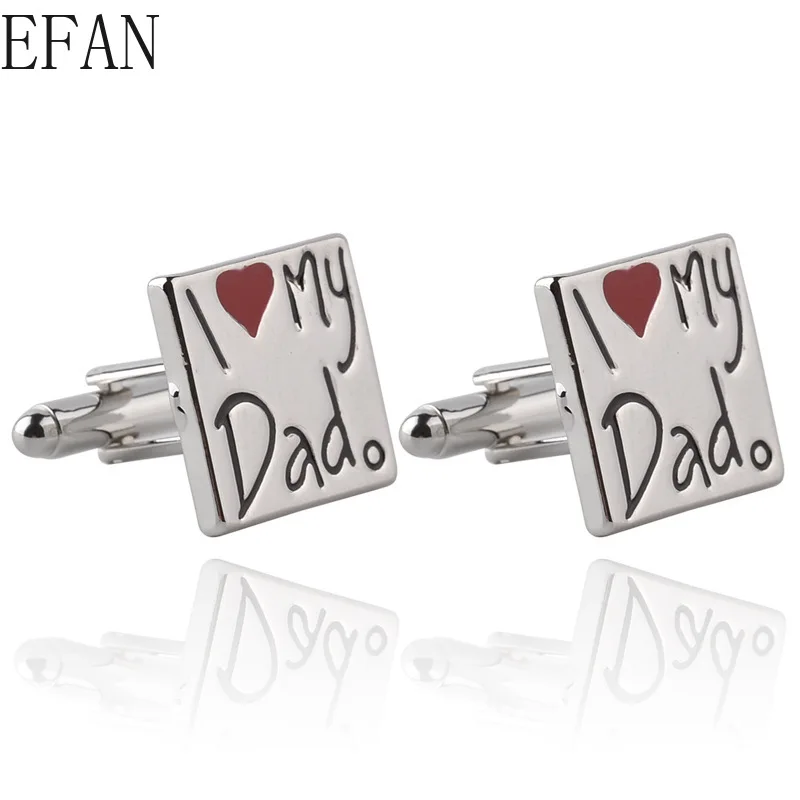 

Запонки с надписью «I Love My Dad»