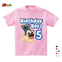 3th birthday t shirt girl boysgirls birthday numbers cartoon print t shirt kids short tops design your name number cute shirt