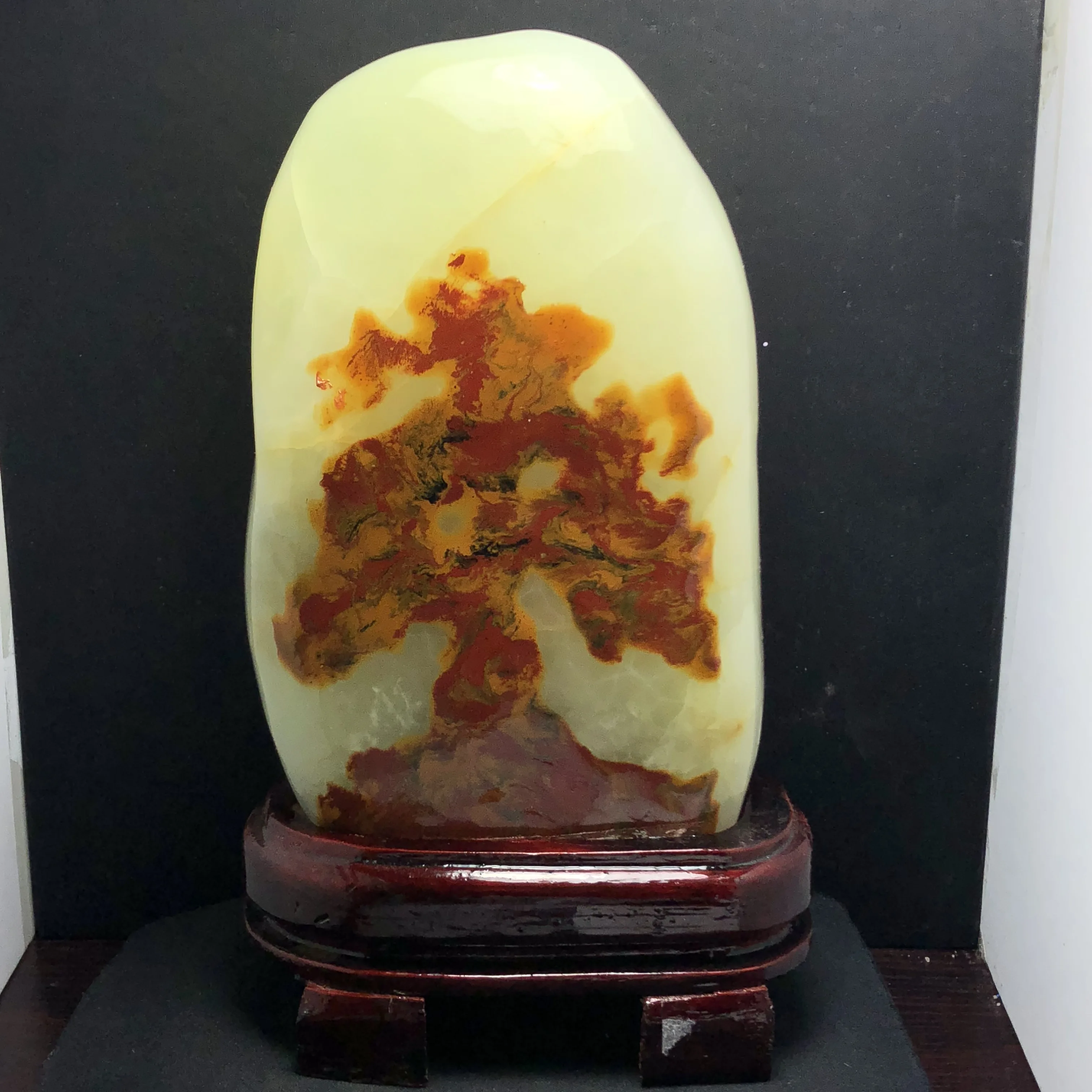 Натуральный! нефритовый пейзаж предметы интерьера | Дом и сад