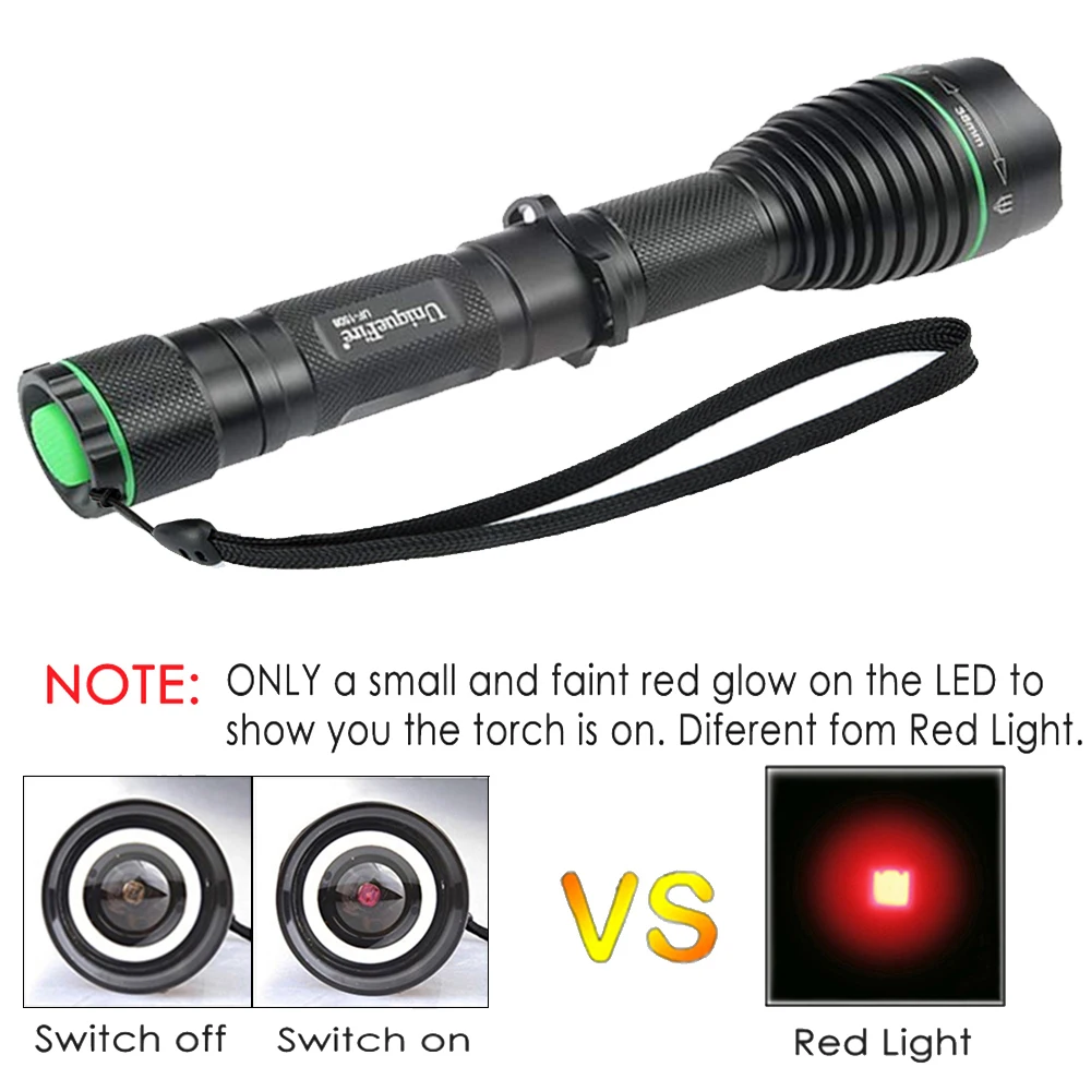 UniqueFire 1508 IR 850nm светодиодный осветительный фонарик T38 выпуклая линза портативный