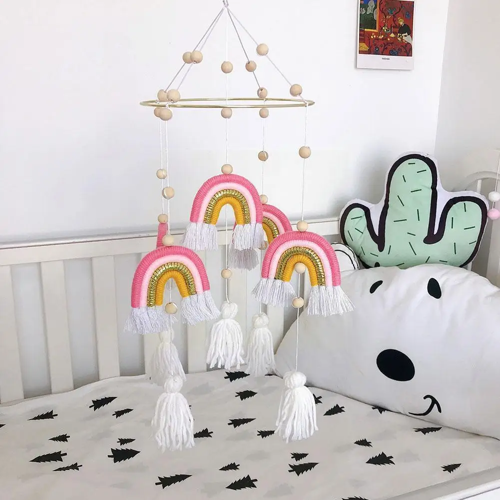 

Rainbow Clouds Tassel String Home Decoration Woven Handmade Decor Baby Wall Mural Decor Nursery Hanging Tapestry Room S4j0