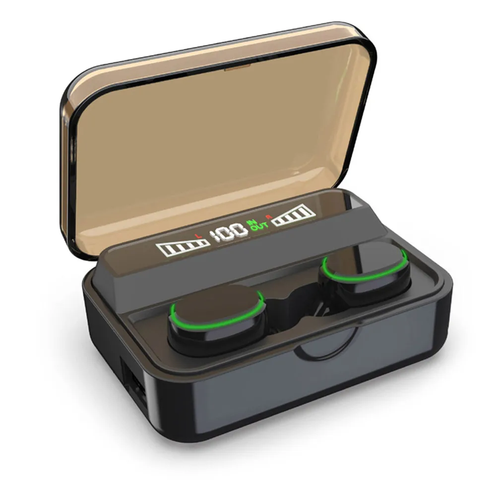 HIFI 9D Bluetooth 5,0 наушники беспроводные наушники fone PK S11 F9 TWS наушники гарнитуры с внешним аккумулятором для смартфонов - Цвет: new 2200mAh touch