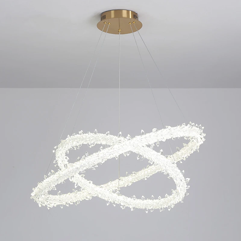 Arañas Led nórdico para comedor, lámpara de iluminación de techo, creativa, de cristal, para Loft