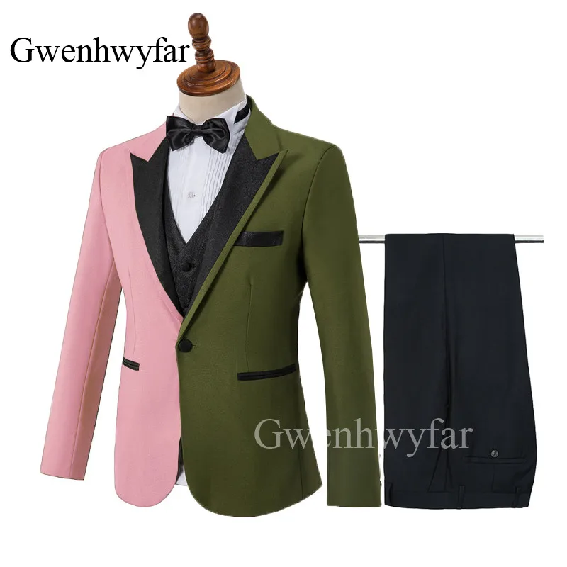 3 шт. мужские костюмы Gwenhwyfar разных цветов повседневные Костюмы 2020 свадебные