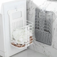 folding laundry tub basic upgraded plastic dirty laundry basket foldable home dirty hamper sturdy handle home accessories