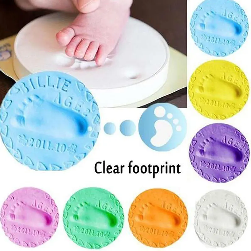 

Сувениры на день рождения, 1 шт., подарочный набор для отпечатков детских отпечатков, детская ручная печать, сушилка на воздухе, мягкие черни...