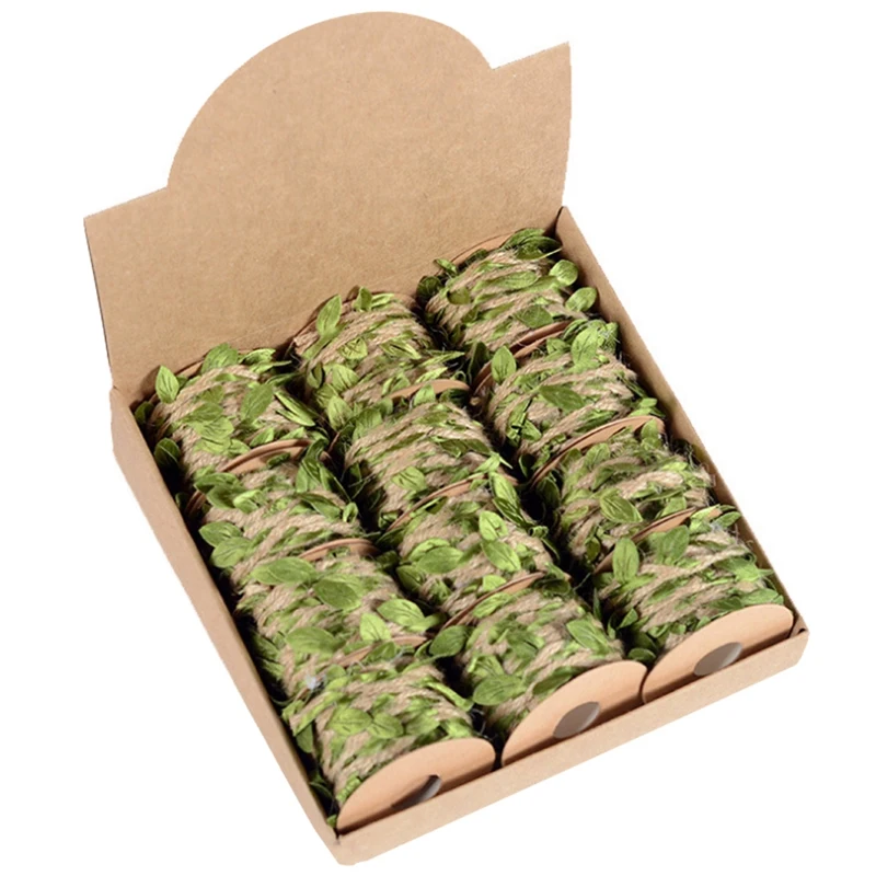 Хит продаж Каблук 12 шт. 5 м/рулон натуральный джутовая пеньковая верёвка