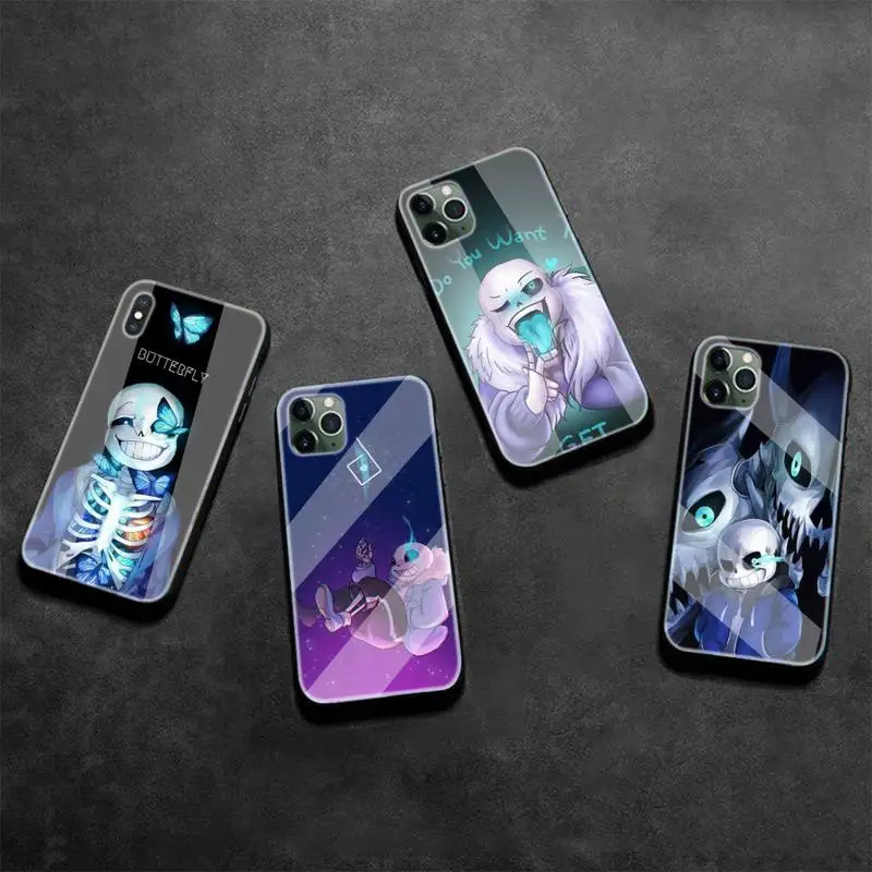 

Grim Reaper Skull Skeleton Hybrid Phone Case Tempered Glass For Iphone6plus 6S 7 7plus 8 X XS XSmax XR 11 12 Pro Max 12mini