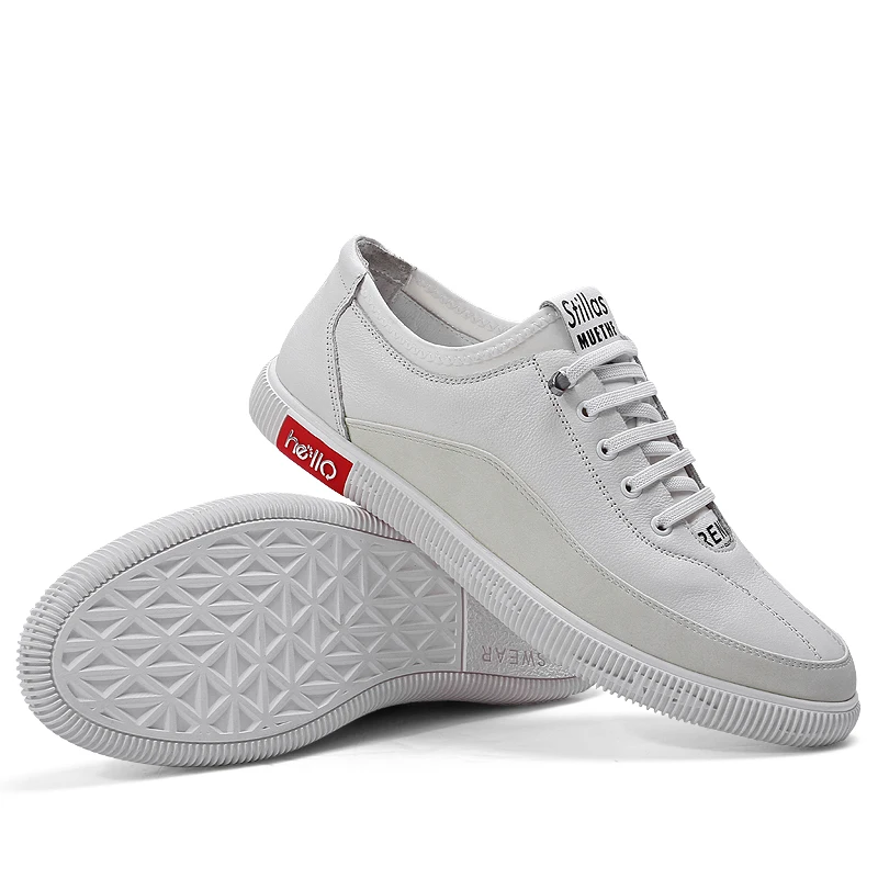 2021 New Branded Mens Shoes Genuine Leather Casual Tenis Luxury Man Non Slip Breathable Loafers Men Skateboard Hombre | Обувь