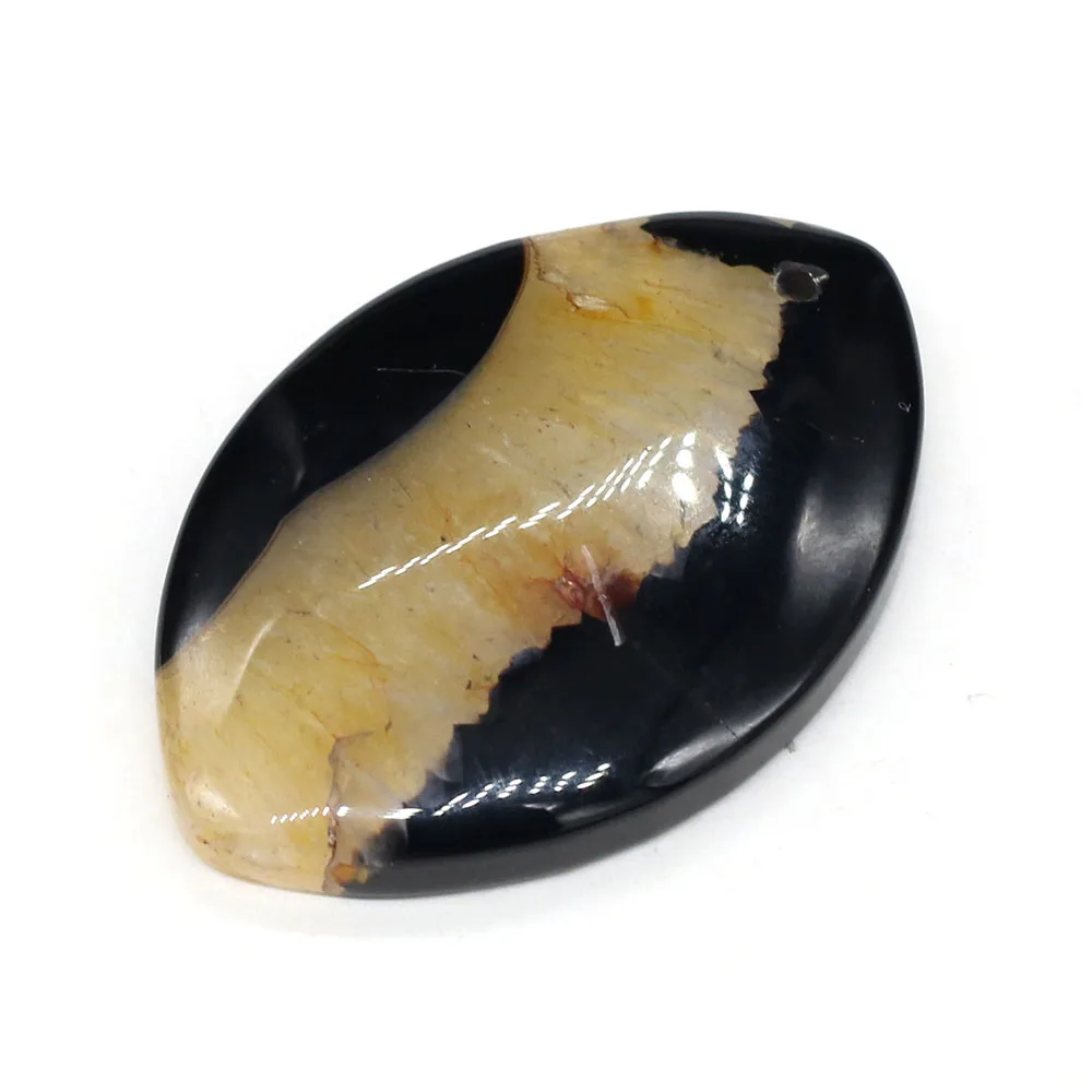 

Natural Stone Pendant Marquise Agates Pendant for Women Jewelry Accessories Making Necklace Earring Reiki Healing Gift 30x45mm