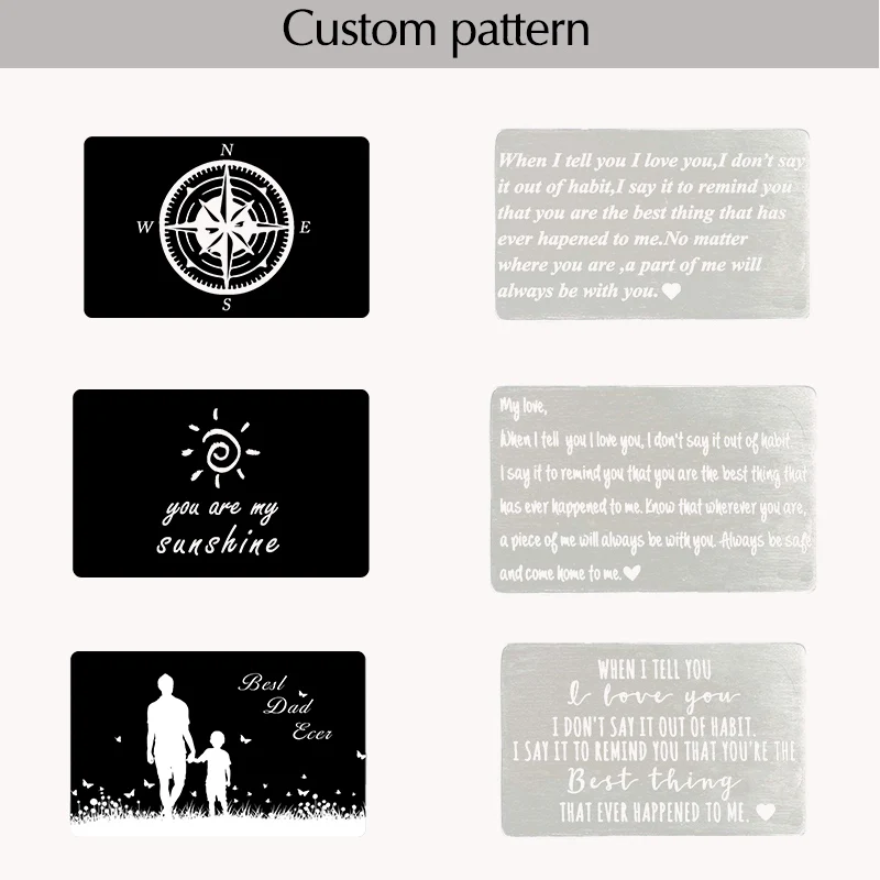 Индивидуальный бумажник подарок для мужа парня с кармашком карт