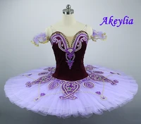mulberry classical costume tutu women ballet professional competition ballet tutu platter purple the daughter of the pharaoh
