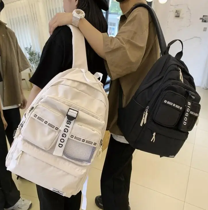 Уличный рюкзак в стиле преппи для мужчин и женщин универсальный школьный ранец