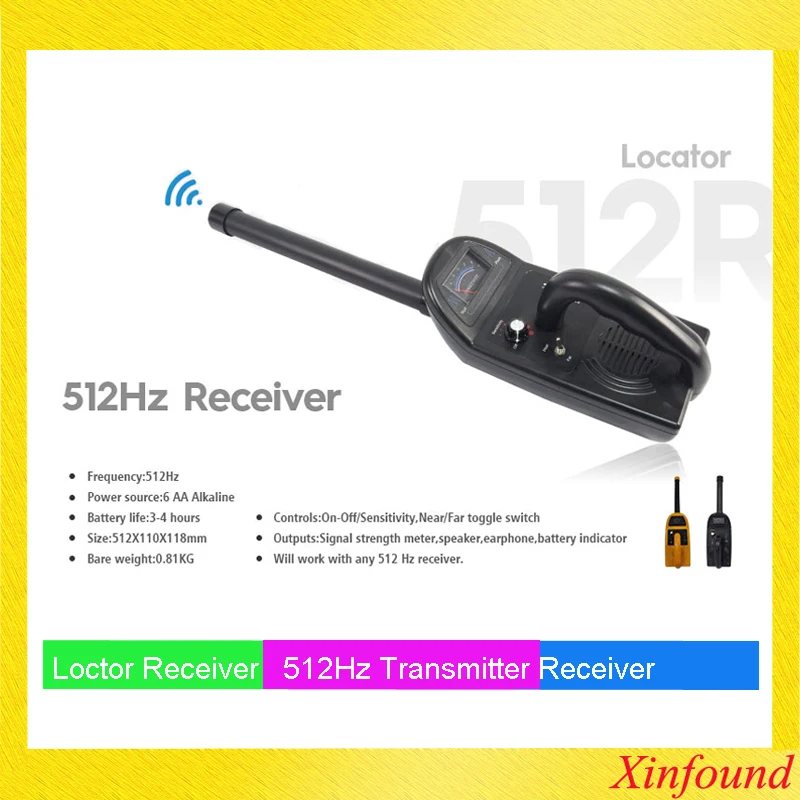 Высококачественный глубинный датчик и приемник FM 512 Гц с головкой камеры 23 мм для