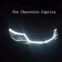 long strip through type led auto modified front headlight gap decorative lights for chevrolet caprice car daytime running lights