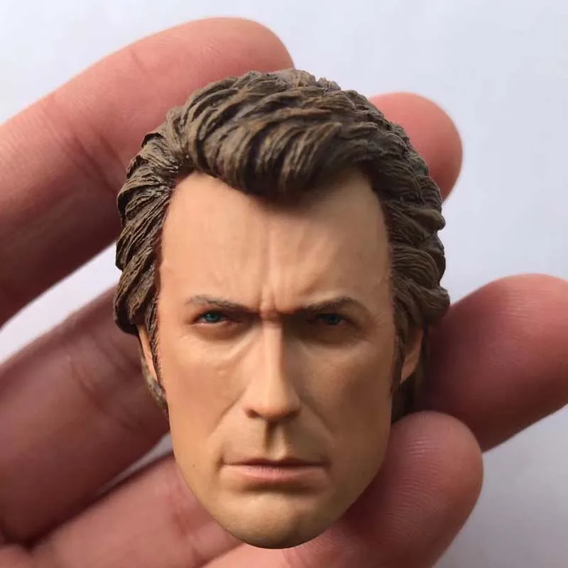 

1/6 Scale Harry Callaha Head Carving Dirty Harry Clint Eastwood Head Sculpt Without Neck for 12in Action Figure Toy