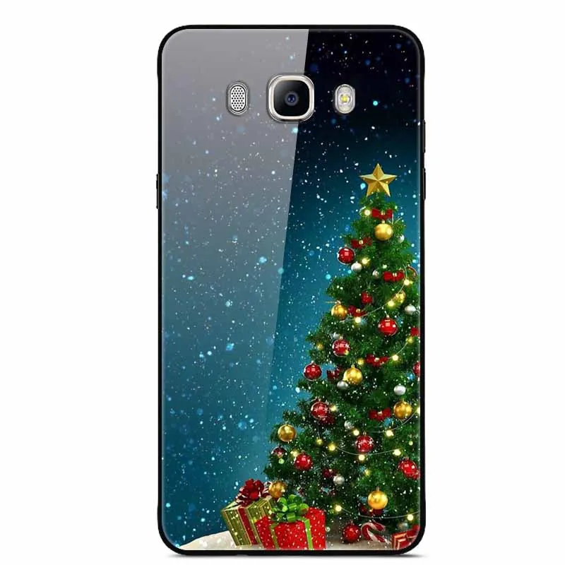 40 Для samsung Galaxy J7 J710 чехол из закаленного стекла с изображением планеты и космоса, стеклянный чехол для задней панели, чехол для samsung J7, J710 Capa - Цвет: 40