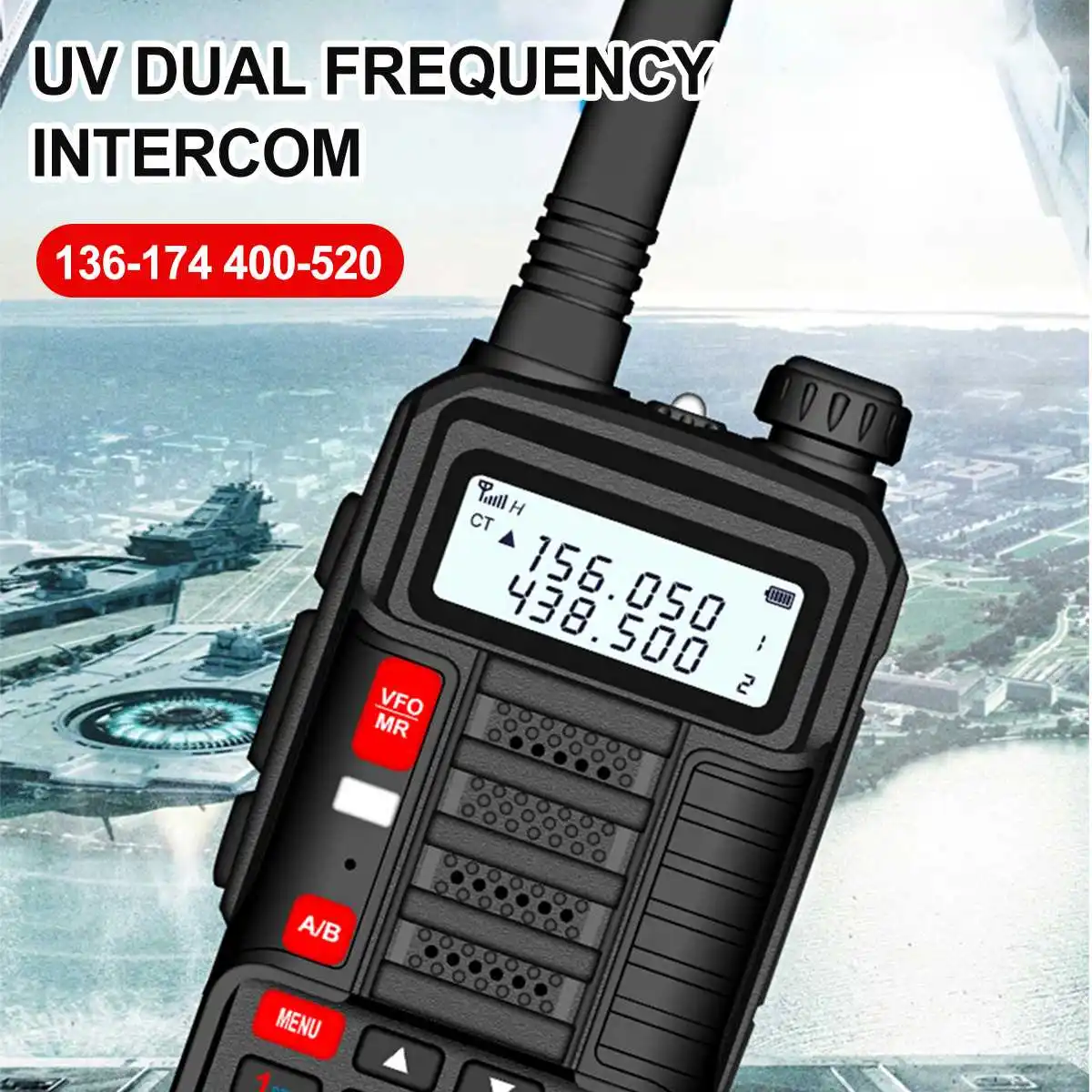 Профессиональный Baofeng иди и болтай Walkie Talkie “иди UV-10R высокое Мощность 10 Вт 8800 мАч