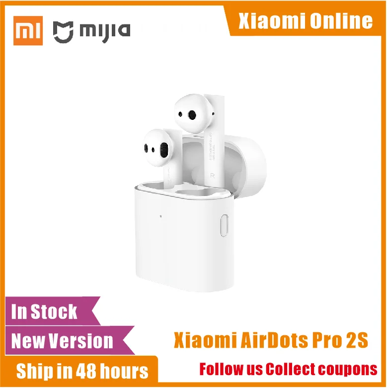 2020 оригинальные беспроводные наушники Xiaomi Airdots Pro 2s TWS Mi True Earbuds Air беспроводное