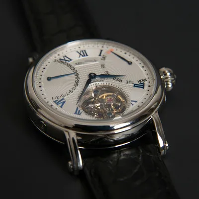 Часы с чайкой сапфир турбийон Механические мужские деловые часы отображением