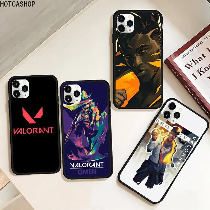 

Shooting game Valorant Phone Case Rubber for iPhone 12 pro max mini 11 pro XS MAX 8 7 6 6S Plus X 5S SE 2020 XR case