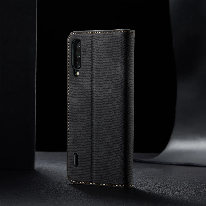 Ретро флип-чехол для Xiaomi Mi CC9 чехол из джинсовой ткани с подставкой и бумажником