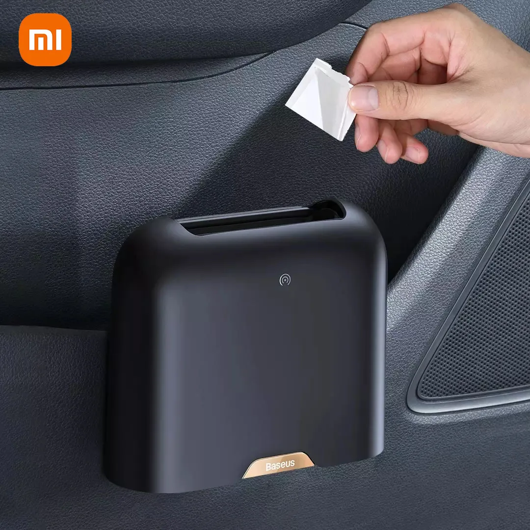 

Автомобильный мусорный бак XIAOMI, мусорный бак из сплава, умная крышка с датчиком для автомобиля, мусорный бак, мусорный бак, органайзер, аксес...