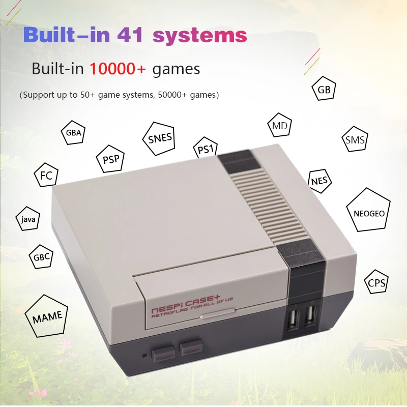 Новая версия RETROFLAG чехол NESPI+ для Raspberry Pi 3B+ 3B 2B с функциональным питанием и сбросом DYI игровая консоль
