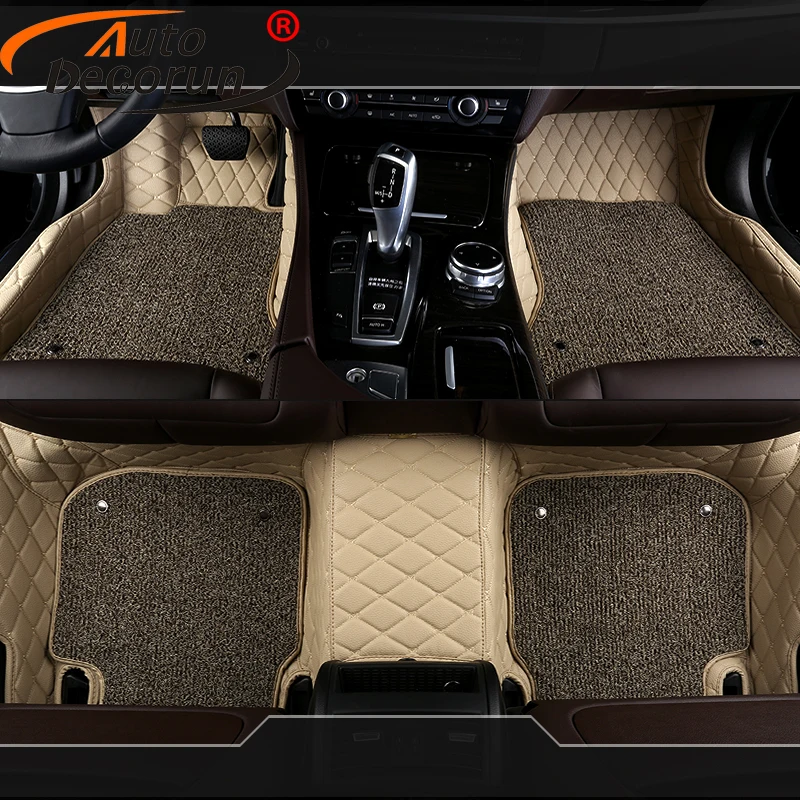AutoDecorun под заказ автомобильные коврики для Mercedes Benz A B C E G R S ML GL CLA CLK CLS GLA GLK GLE SLK из
